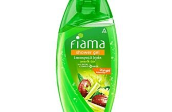 Fiama Body Wash Shower Gel Lemongrass & Jojoba, 250ml, Body Wash for Women and Men with Skin Conditioners for Smooth Skin & Gentle Exfoliation, Suitable for All Skin Types
