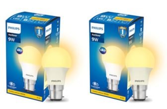 PHILIPS 9W B22 LED Warm White Bulb, Pack of 2