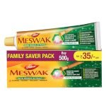 Dabur Meswak Complete Oral Care Toothpaste – 500g (2 x 200g + 1 x100g) | Complete Oral & Gum Care Toothpaste | Contains Pure & Rare Miswak extract | No added Fluoride, Paraben, Triclosan & Formalin