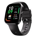 boAt Wave Sigma 3 Curv Smartwatch with 2.01” (5.33 cm) Immersive Curved Display, Metallic Finish, Functional Crown, BT Calling, Sleep, Stress, Heart Rate & SpO2 Monitoring, SOS, IP68 (Black Active)
