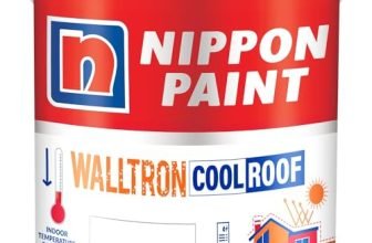 Nippon Paint Walltron- Summer Cool Roof | 30% Extra | 13 Kg |10 Litre | Solar Reflective Roof Coating | Heat Resistance Paint | High Sri (13Kg ~10 Litres), White