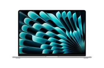 Apple 2026 MacBook Air 15″ Laptop with M5 chip: AI and Apple Intelligence, 38.91 cm (15.3″) Liquid Retina Display, 16GB Unified Memory, 512GB SSD Storage, 12MP Center Stage Camera, Touch ID; Silver
