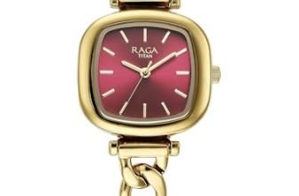 Titan Raga Showstopper 2.0 Quartz Red Dial Watch for Women-95302YM01