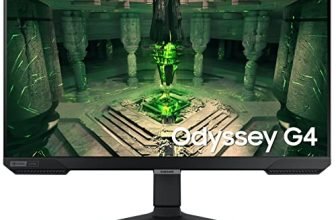 Samsung 25″(62.2cm) Odyssey G4 IPS Gaming Monitor|FHD 1920 x 1080|240Hz|1ms|400nits|SRGB 99%|Ports-HDMIx2,DP,Headphone|DP Cable|Height-Tilt-Pivot Adjustable Stand|Nvidia G-Sync|LS25BG400EWXXL|Black