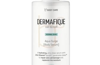 Dermafique Aqua Surge Body Lotion 300ml | Lightweight & Non-sticky | UV & Sun Protection | 10x Vitamin E Antioxidant, Glycerine|Repairs Cell Damage|No Mineral Oil| Dermatologist Tested on Indian Skin