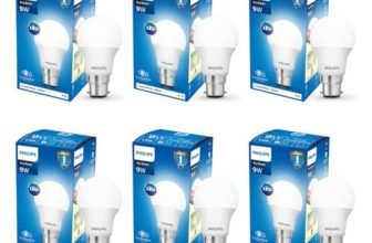 Philips Ace Saver 9 Watt LED Bulb, Base B22 (Cool Day Light), Pack of 6
