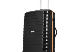 Aristocrat Altitude 8-Wheel Medium Size Hard Case Trolley Bag, Black