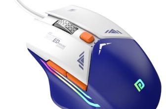 Portronics Vader Wired Gaming Mouse with 6 Buttons, Thumb Support, Adjustable DPI (6400 Max), RGB Light Effects, Ergonomic Design, 1.5 m Long USB Cable for Laptop & PC (Blue)
