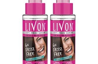 Livon Hair Serum, For Dry & Frizzy Hair | Provides shine, smoothness & damage protection| Leave in serum for women & Men| With Vitamin E & Argan Oil | 100ml (Pack of 2)