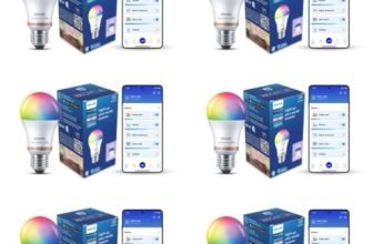 Philips Wiz Wi-Fi Enabled E27 12-Watt LED Smart Bulb, Compatible with Amazon Alexa and Google Assistant(16M Colours +Shades of White + Dimmable + Tunable), Pack of 6