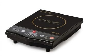CELLO Blazing Instacook Induction Cooktop Stove 1600 Watts Black | Safe & Reliable, Customized Preset Menu, 8 Stage Power Settings, Overheat Protection | For All Types of Utensils | 1 Year Warranty