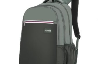 American Tourister Nexa Style 01 | 36L Backpack | Casual Bag | 3 Compartments | School & College Backpack for Men and Women | Olive | 1 Yr Global Warranty