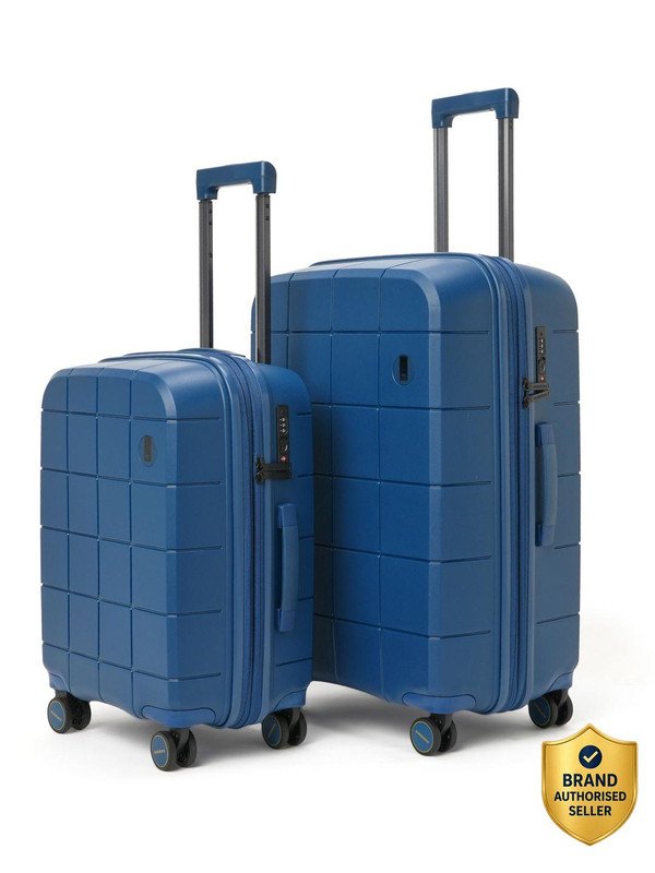 Mokobara The Hovercraft Expandable Luggage Set of 2 (Small 55cm | Medium 67cm) Expandable  Cabin & Check-in Set 8 Wheels – 26 inch