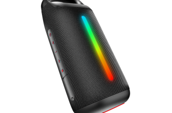 boAt Stone Arc Pro Plus, Spatial Audio, 78mm Drivers, 12H Battery, RGBs & App Support 45 W Bluetooth Home Audio Speaker(Raging Black, Mono Channel)