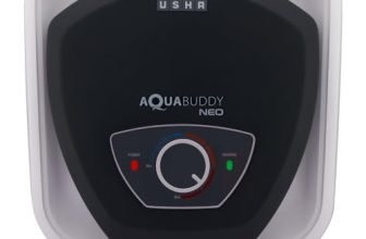 USHA AquaBuddy Neo Geyser 25 Litre 5 Star BEE Rating | Copper Heating Element | Storage Water Heater with Anti-Rust Protection | Warranty: 8 Yr Tank, 2 Yr Product