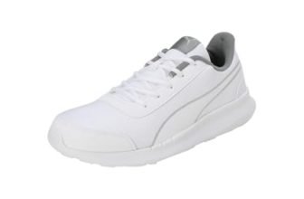 Puma Mens Dazzler White-Smokey Gray-Silver Sneaker – 11 UK (39178204)