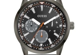 Guess Round 44mm Black Dial Analog Men Watch – GW0964G3