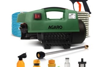 AGARO Supreme 1800 Watt, 120 Bar, 6.5L/Min Flow Rate, 4 Mtr Outlet Hose, Green Pressure Washer