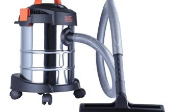 BLACK+DECKER BDWDS12-IN Corded WET & DRY Vacuum Cleaner For Home,1000 Watts,18.5 kPA Suction Power,12L Tank Capacity, 5m CABLE, Blower Function,Sponge Filter, For Home Use, Stainless Steel Body,Silver