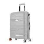 Nasher Miles Paris Hardshell-Sided Polypropylene Check-in Luggage Grey 28 Inch |75Cm Inline Trolley Bag, Large