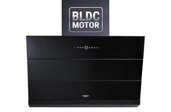 Whirlpool 90cm 1800 m3/hr BLDC Filterless Autoclean Slant Kitchen Chimney | Free Installation | 11 Years Motor & 5 Years Comprehensive Warranty | VFL PRO 902 BLDC HAC BK HOOD | Black | Motion Sensor