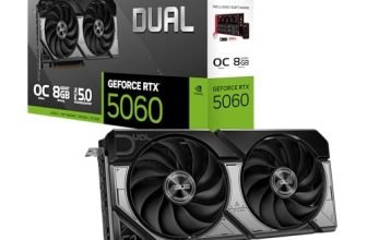 ASUS Dual GeForce RTX 5060 8GB GDDR7 OC Edition Video Card DUAL-RTX5060-O8G