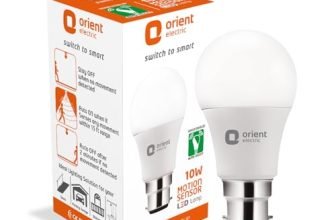 Orient Electric Motion Sensor Motion Sensor Energy Saving Automatic On/Off 10W LED Bulb, 6500K (Pack of 1)