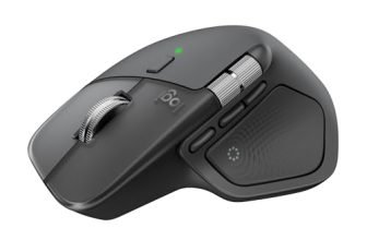 Logitech MX Master 4, Ergonomic Wireless Mouse with Advanced Performance Haptic Feedback, Ultra-Fast Scrolling, USB-C Charging, Bluetooth, Windows, MacOS – Graphite