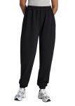 FNOCKS Women Relaxed-Fit Mid Rise Joggers Pant (S, Black)