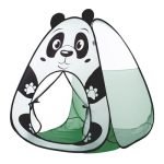 Amazon Brand – Jam & Honey Panda Popup Play Tent for Kids | Foldable Animal Themed Tent House | for Boys and Girls from 1 to 4 Years | Easy to Set Up | Green