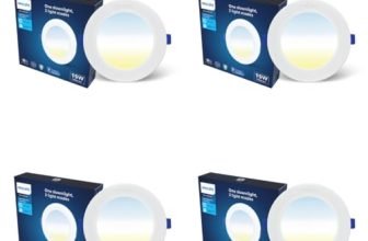 PHILIPS 15W 3in1 AstraGlow Round LED Panel Light | Slim Surface Panel with High Brightness & Energy Efficiency | Durable Polycarbonate Body – White Finish | Pack of 4