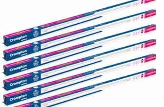 Crompton Laser Ray Maxx Pro 30W LED Batten | Energy Efficient Batten for Home | Warm White | Pack of 6