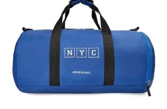 Aeropostale Dryden Unisex Polyester 32L Gymbag Duffel – Electric Blue
