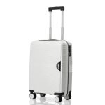 HRX Parabola Cabin Size Intergallcatic Grey Polypropylene Hard Shell Suitcase – Premium Travel Trolley Bag with 8 Spinner Wheels, Number Lock & Water Resistant Body