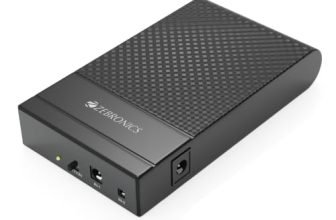 Zebronics Router UPS, 4000mAh Battery, Upto 4 Hours Backup, 3A Output, Dual Input Ports, Fast Charging, Over Voltage & Short Circuit Protection, Portable and Carry-Friendly (EnergiUPS 4K)