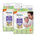 Himalaya Total Care Super Absorb Baby Pants Diaper | Size S (Small) 168 Count | Pack of 2 | 4-8 kg | Breathable & Rapid Zig Zag Absorption | Keeps Skin Calm & Rash Free