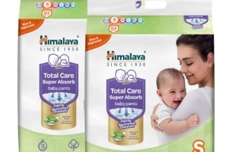 Himalaya Total Care Super Absorb Baby Pants Diaper | Size S (Small) 168 Count | Pack of 2 | 4-8 kg | Breathable & Rapid Zig Zag Absorption | Keeps Skin Calm & Rash Free
