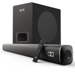 GOBOULT X120 2.1 Channel Bluetooth Soundbar with BoomX Subwoofer, 120-Watt Output Surround Sound, EQ Modes, Remote Accessibility, USB/HDMI/AUX & Optical Fiber Connectivity Sound bar (Black)