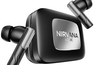 boAt Nirvana Ivy Pro, Dolby Atmos w/Head Tracking, 52dB Hybrid Adaptive ANC,Hi-Res LDAC, Titanium Dual Drivers, Bluetooth Earbuds, TWS Ear Buds Wireless Earphones w/mic (Crystal Black)
