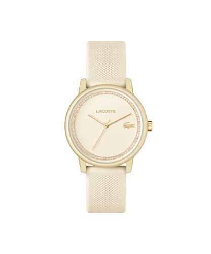 Lacoste Lacoste.12.12 Go Qtz Basic Champagne Round Dial Women’s Watch | Champagne Silicone Material | Strap Watch – 2001288
