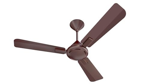 LONGWAY Luminair 1200 mm BLDC Ceiling Fan with Remote Control & LED Light | BEE 5 Star Rated Energy Efficient | Ultra High Speed 3 Blade Anti-Dust Decorative Ceiling Fan (Brown, Pack of 1)