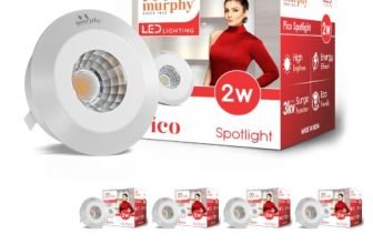 Murphy 2 Watts Round LED Spotlight | Pico | Warm White | Pack of 10