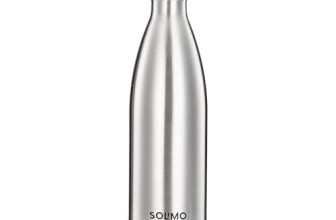 Amazon Brand – Solimo Stainless Steel Insulated 24 Hours Hot or Cold Bottle Flask, 1000 ml, Silver