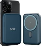 boAt 10000 mAh 22.5 W Wired & Wireless With MagSafe Power Bank(Deep Blue, Lithium Polymer, Fast Charging, Quick Charge 3.0 for Mobile)