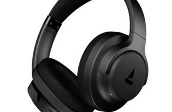 boAt Rockerz 512 ANC,(~40dB) Hybrid ANC, 80H Battery, 40mm Drivers, 40ms Low Latency, ENx Tech, App Support, Bluetooth Headphones, Wireless Headphone with Mic (Cosmic Black)