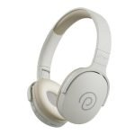 pTron Studio w/ 60Hrs Playtime, Wireless Over-Ear Headphones with HD Mic, Dual-Device Pairing, Immersive Sound, 40mm Drivers, BT5.4, 3.5mm Aux Port, TF Card Slot & Type-C Fast Charging (Beige)