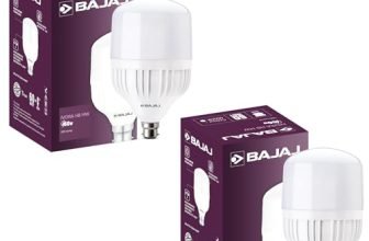 Bajaj Ivora Hb Hw Led Lamp 60W Cdl B22 | Energy Efficient | Instant On | 4 Kv Surge Protection | Led Bulb For Home, Pack of 2