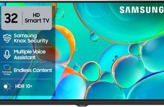 Samsung 80 cm (32 inch) HD Ready LED Smart Tizen TV with Voice Assistance Remote Control | 100+ Free Channels | HDR 10+ Support | PurColor | Samsung Knox Security | Digital Tuner | Object Tracking Sound Lite | Adaptive Sound | Q-Symphony(UA32H4500FUXXL)