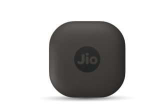 JioTag Air for iOS (Gray) Worldwide Tracker, Pair with Apple Find My app for keys, luggage, bikes, purses etc. inside & outside Bluetooth range, No SIM/subscriptions required, 1+1 year battery, 120 dB
