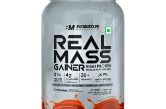 BIGMUSCLES NUTRITION Real Weight Gainers/Mass Gainers(2 kg, Chocolate)